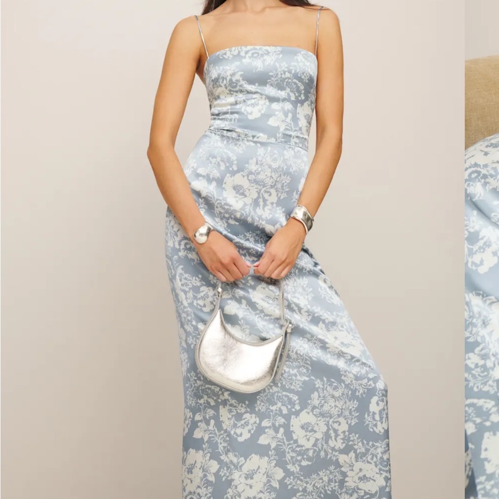 Reformation Frankie Silk Dress